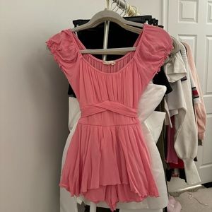 Altard State Pink Front cross romper